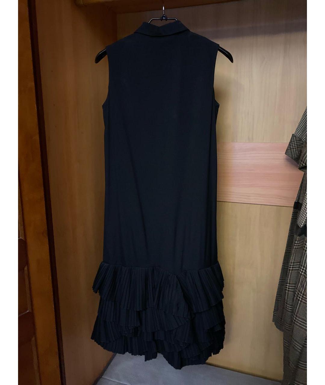 VIONNET Черное хлопковое коктейльное платье, фото 2