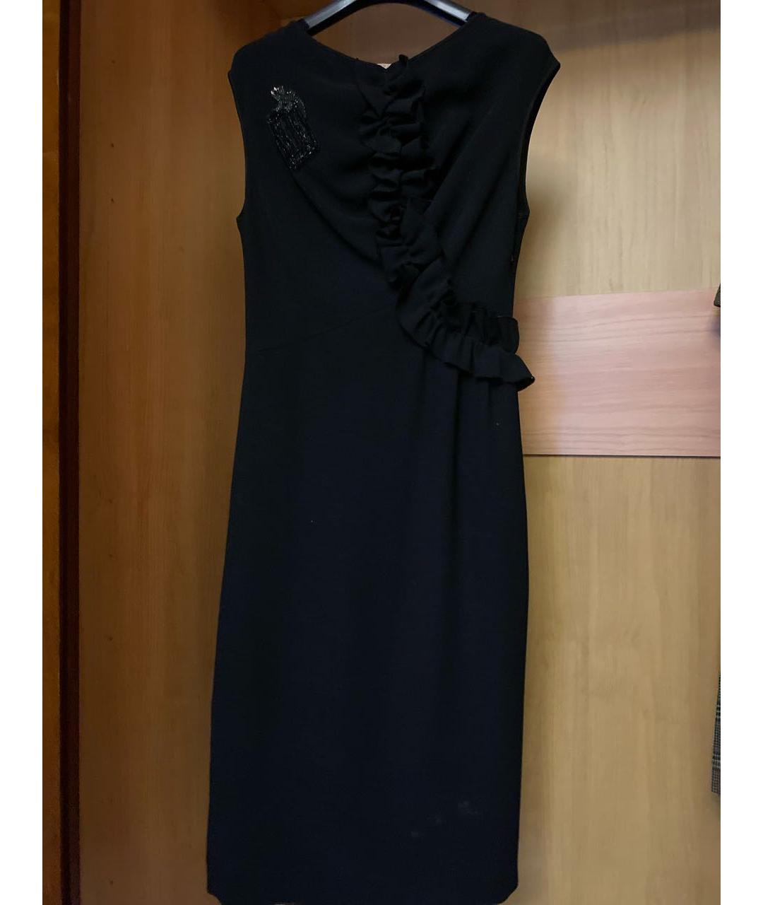 DICE KAYEK Черное полиэстеровое повседневное платье, фото 5