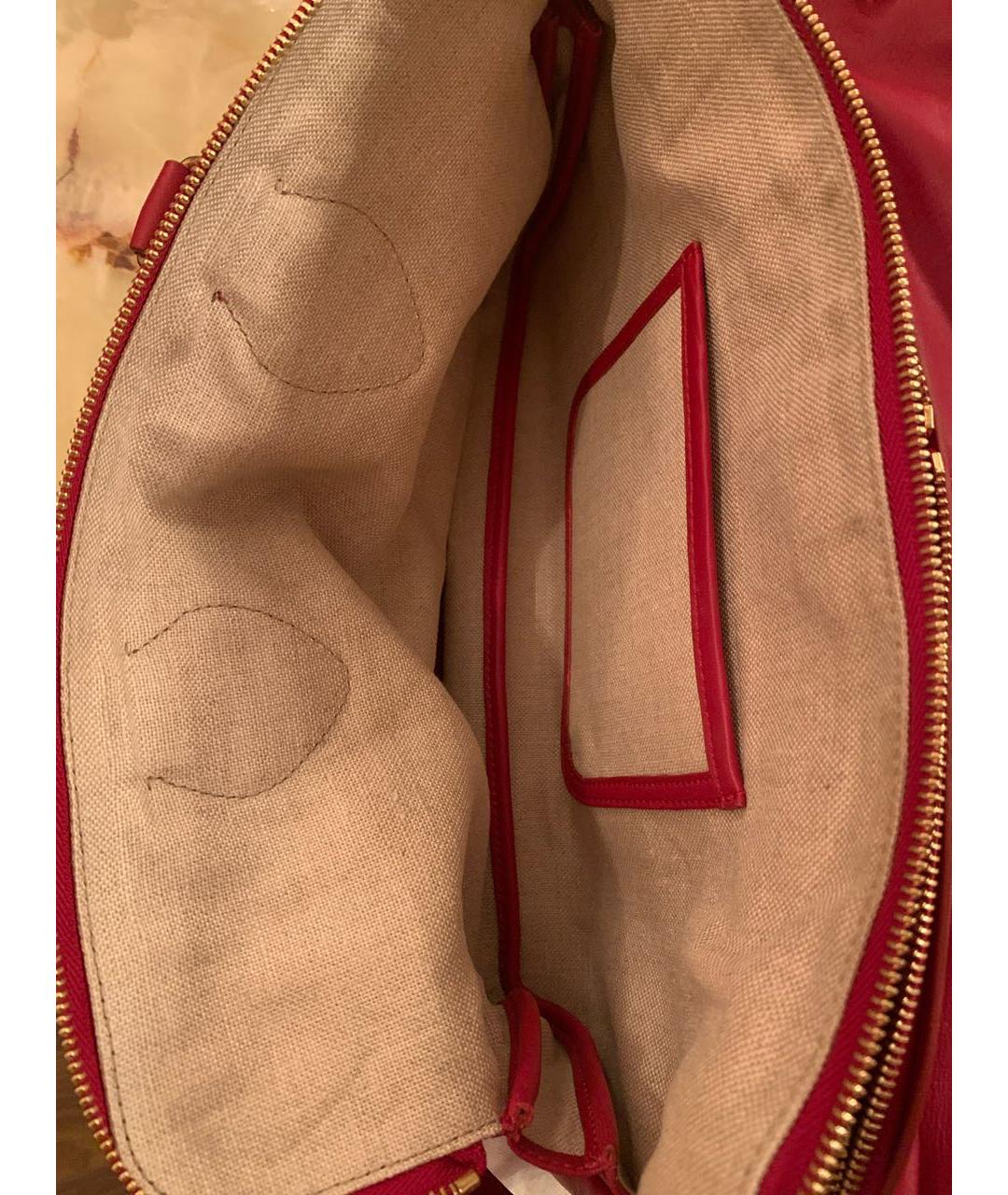 CELINE PRE-OWNED Красная кожаная сумка тоут, фото 8