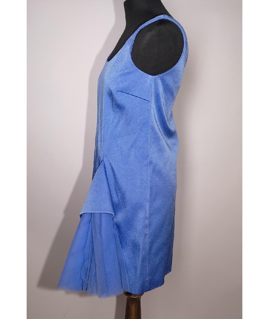 CHRISTOPHER KANE Голубое вискозное коктейльное платье, фото 2