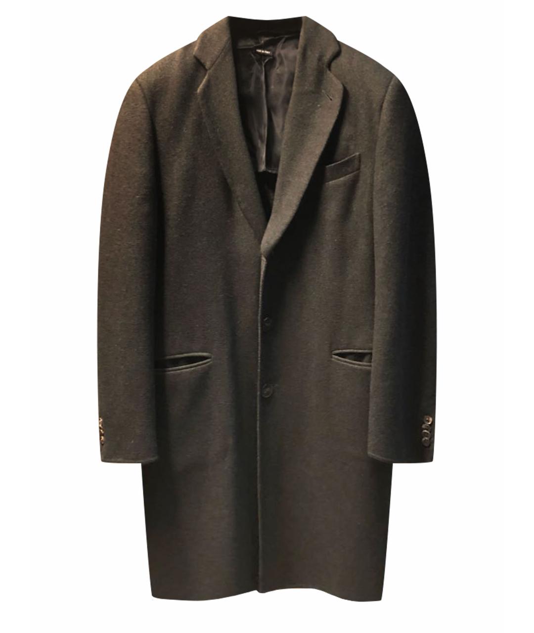 GIORGIO ARMANI Коричневое кашемировое пальто, фото 1