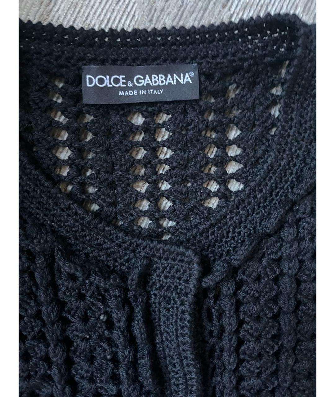 DOLCE&GABBANA Черный шерстяной джемпер / свитер, фото 2