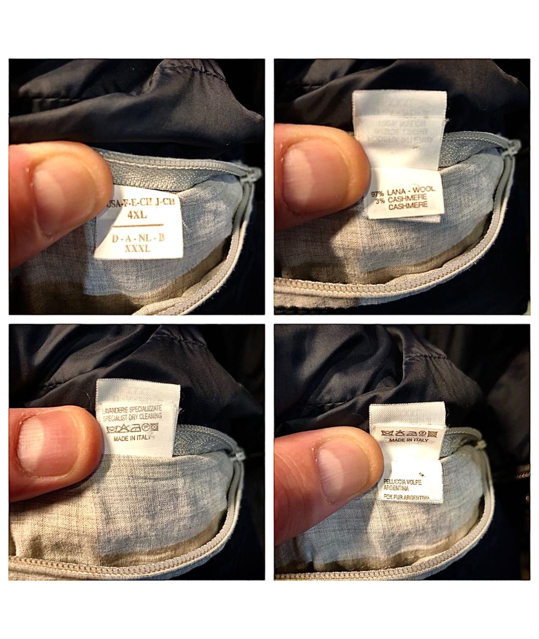 BRUNELLO CUCINELLI Серый шерстяной пуховик, фото 2