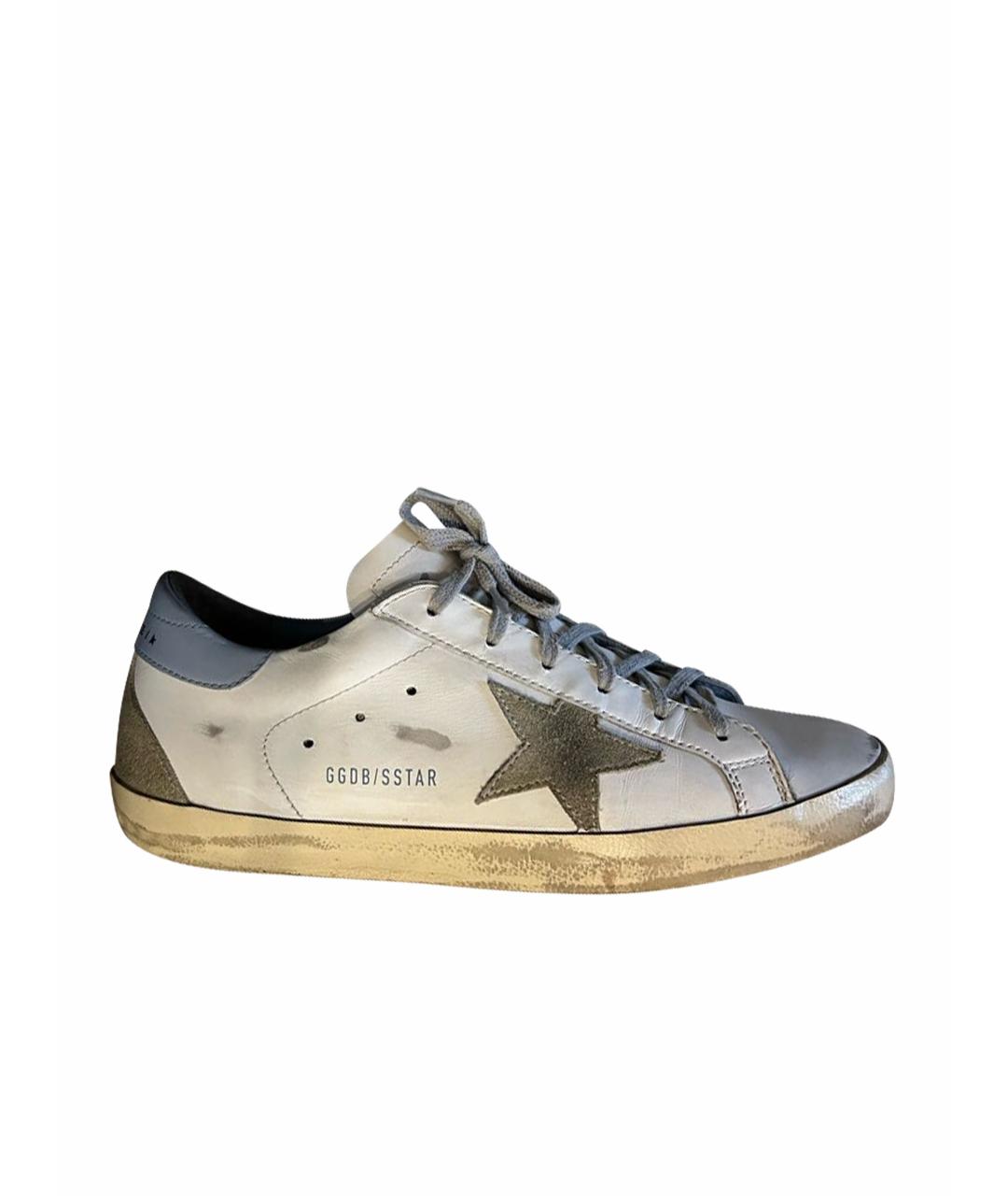 GOLDEN GOOSE DELUXE BRAND Белые кожаные кеды, фото 1