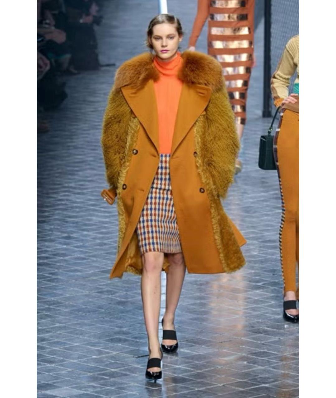 SONIA RYKIEL Оранжевое шерстяное пальто, фото 4