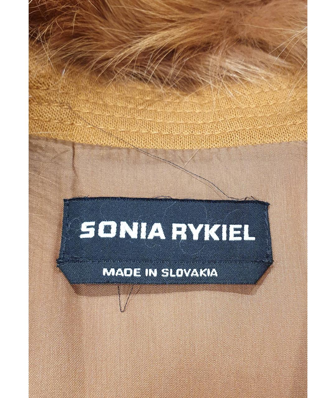 SONIA RYKIEL Оранжевое шерстяное пальто, фото 3