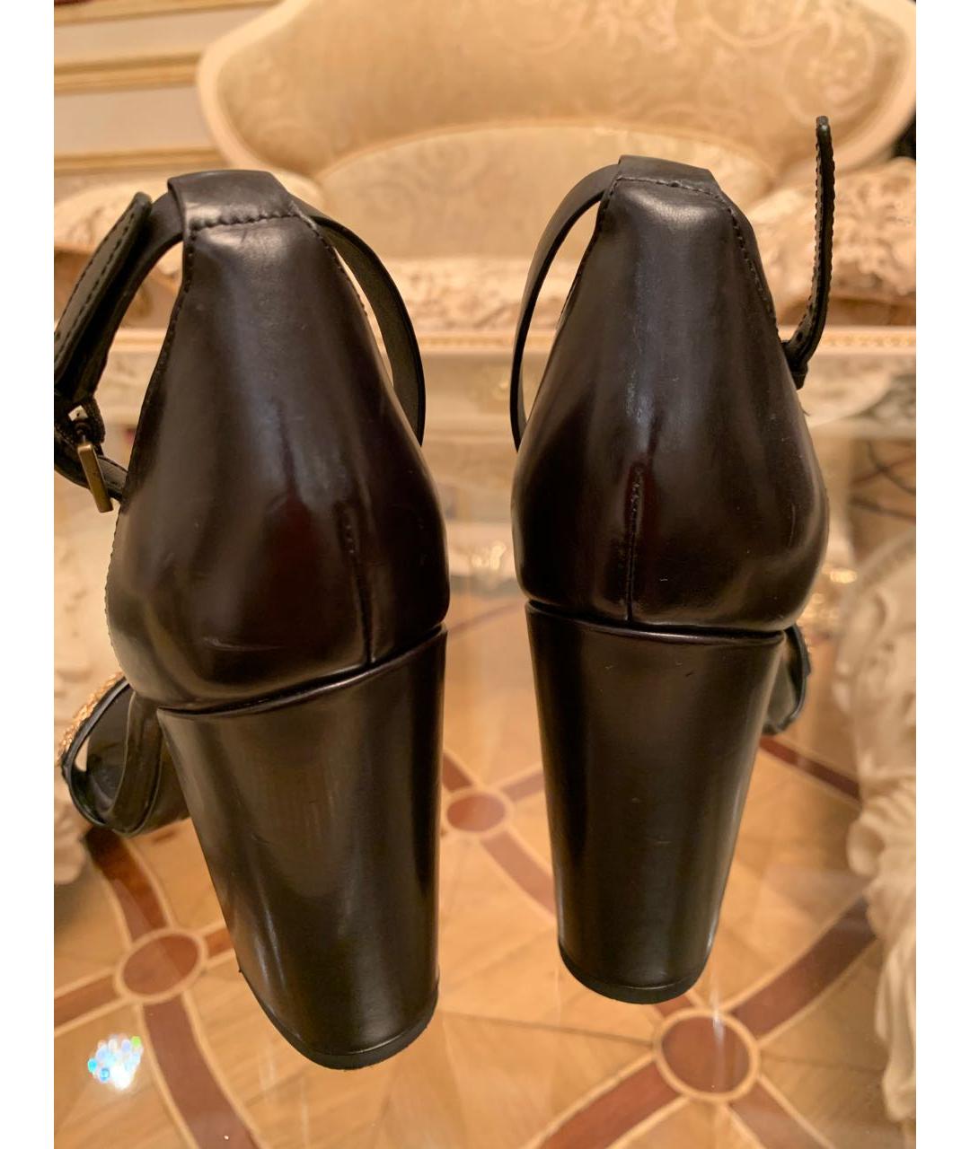 POLO RALPH LAUREN Черные кожаные туфли, фото 4