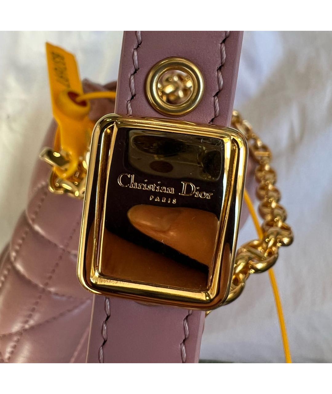 CHRISTIAN DIOR PRE-OWNED Розовая кожаная сумка через плечо, фото 7