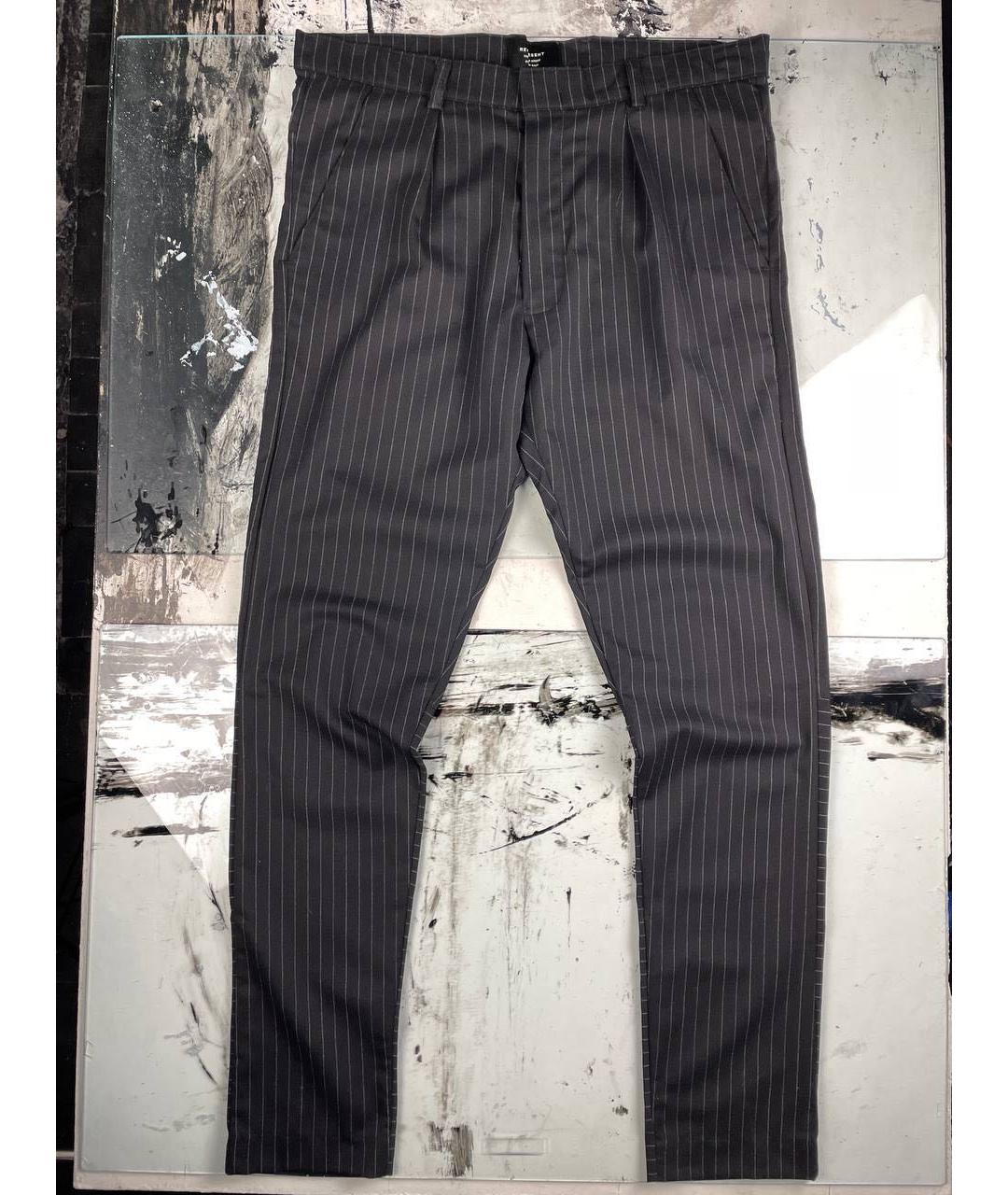 REPRESENT Черные шерстяные брюки чинос, фото 9