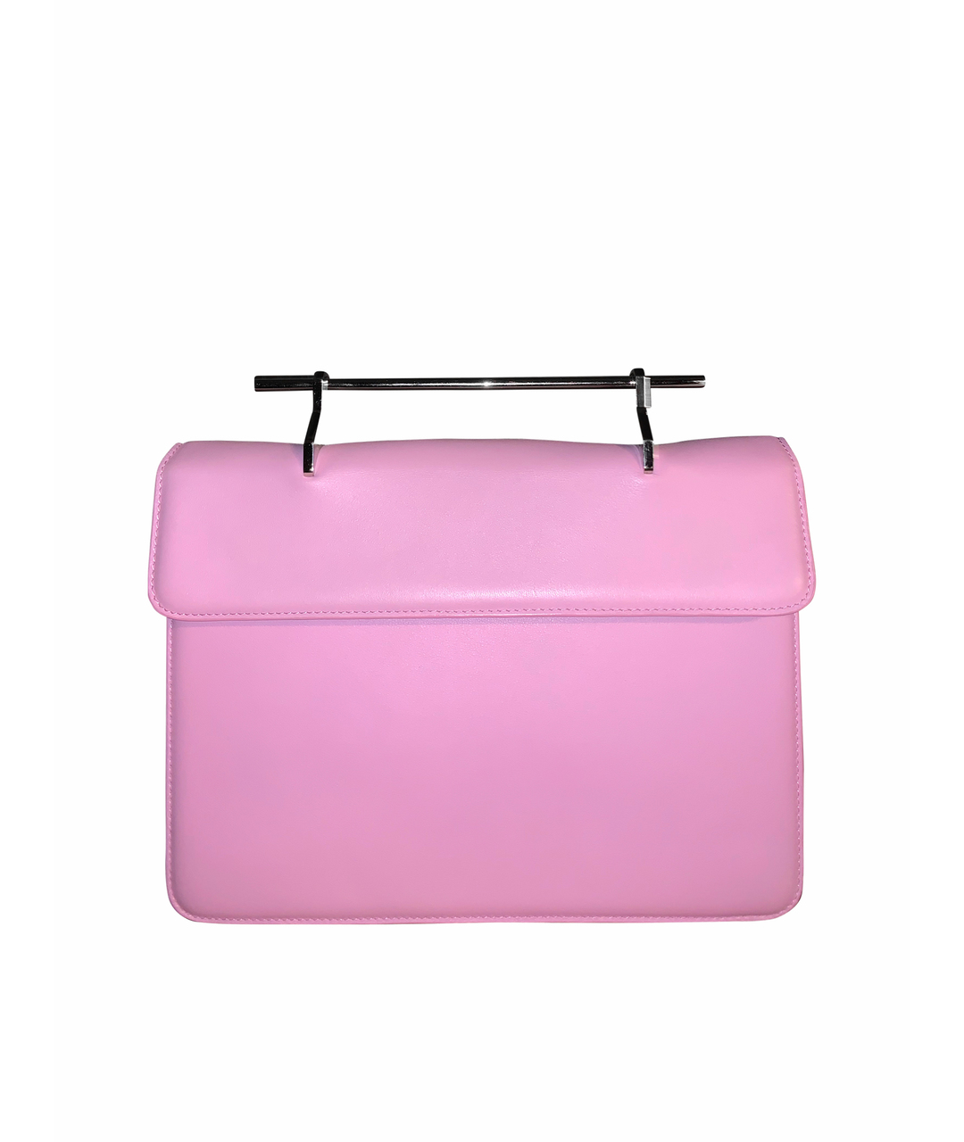 M2MALLETIER Розовая кожаная сумка тоут, фото 1