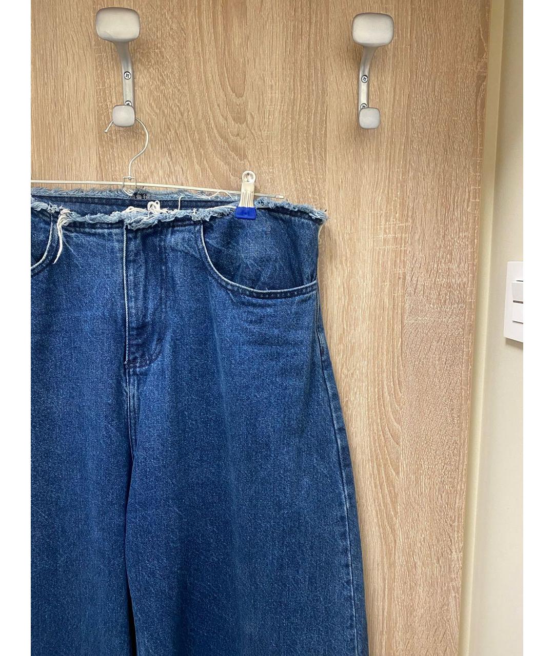 MARQUES' ALMEIDA Синие хлопковые джинсы клеш, фото 4