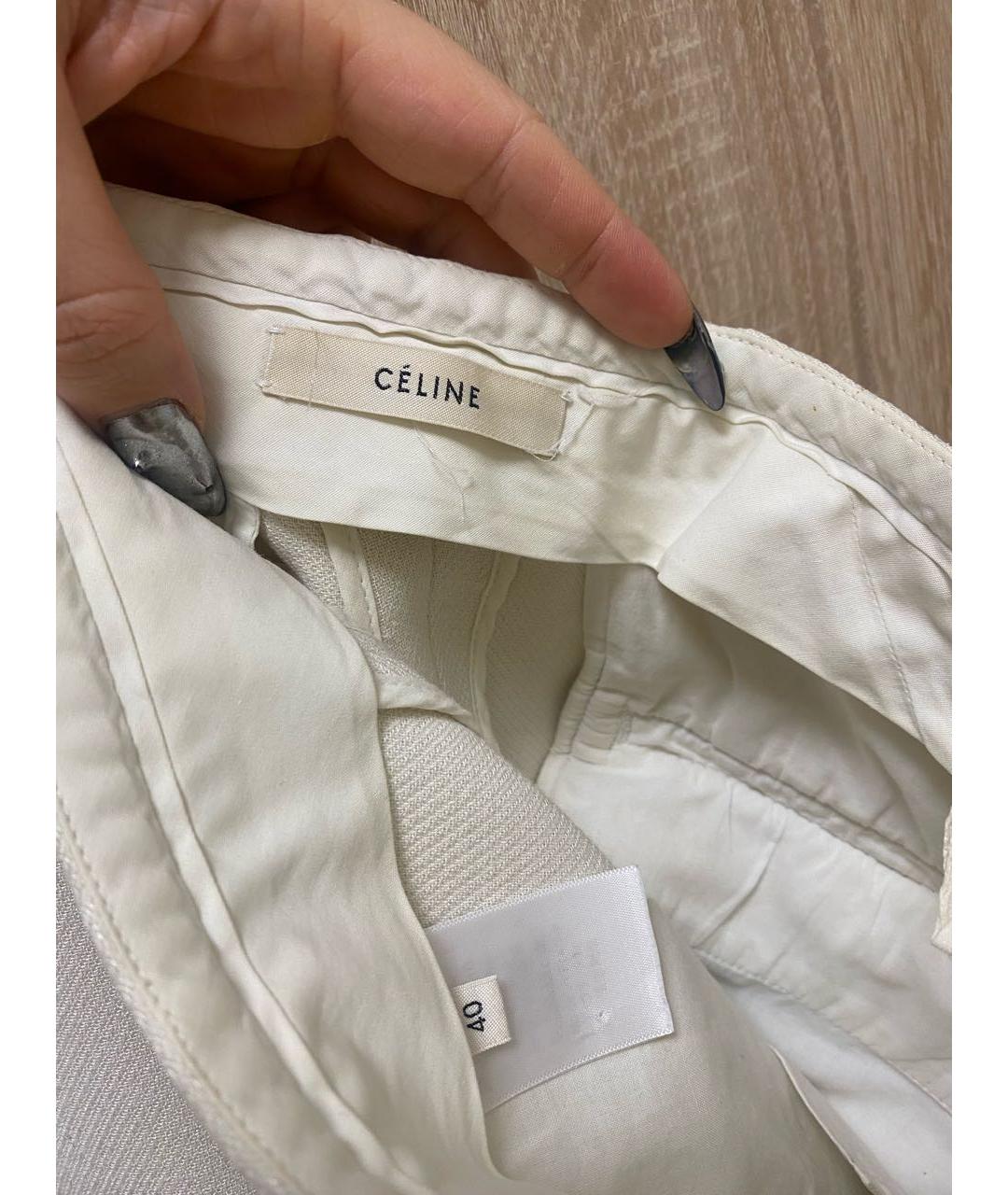 CELINE PRE-OWNED Вискозные прямые брюки, фото 3