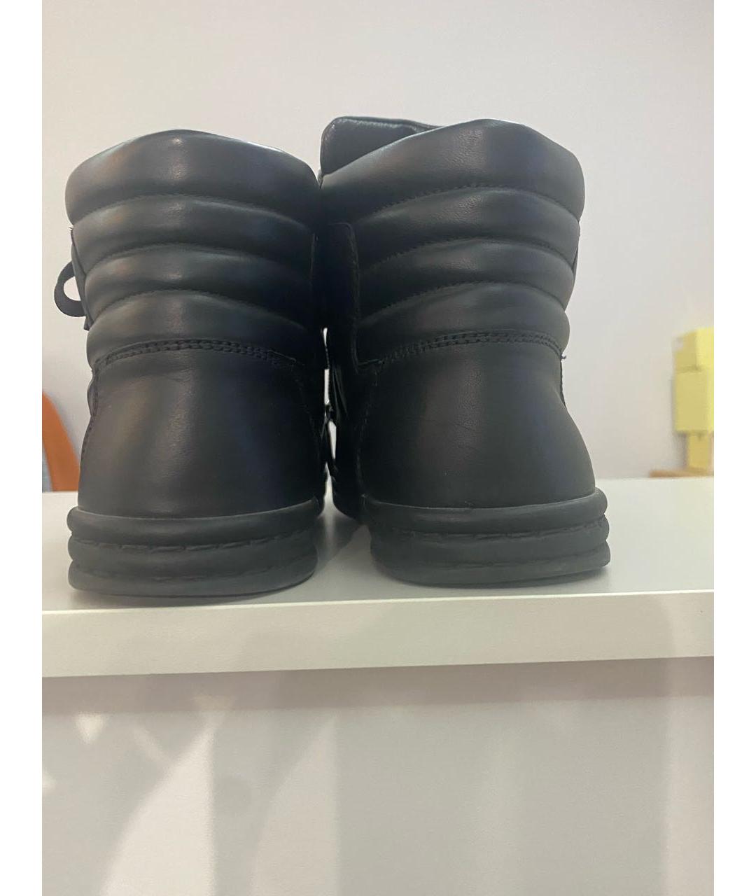 CHANEL Черные кожаные кеды, фото 4