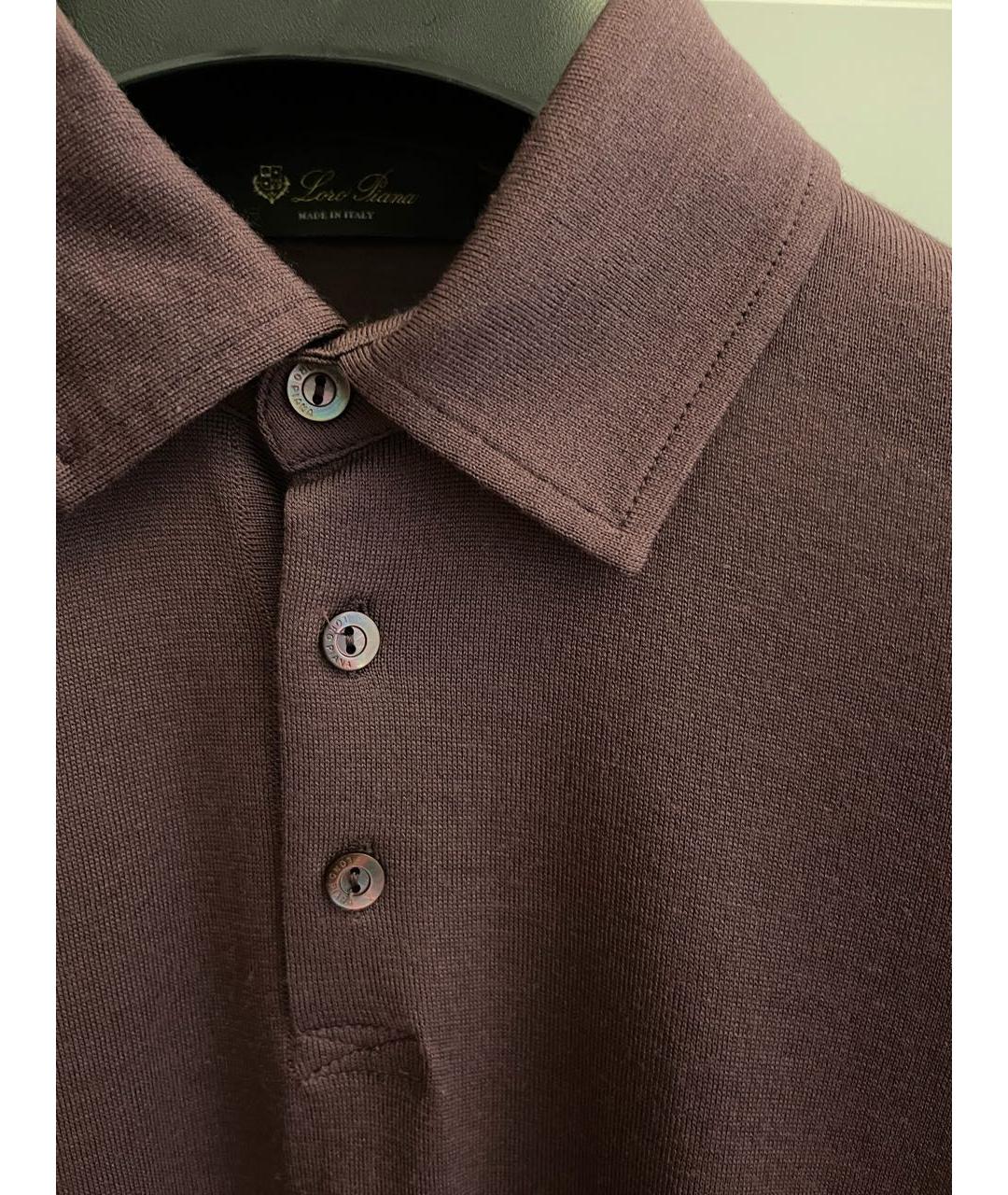 LORO PIANA Бордовый шерстяной джемпер / свитер, фото 3