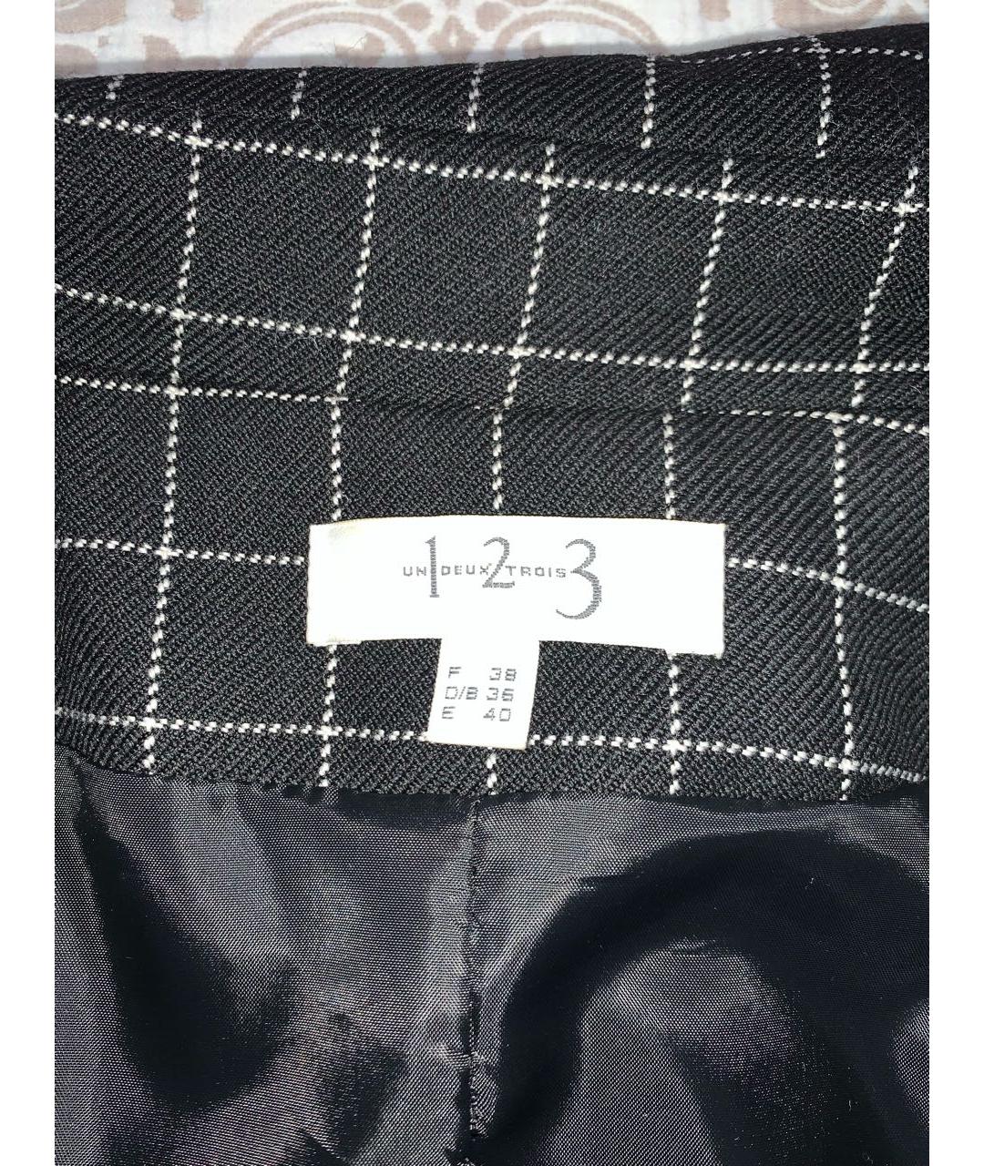 123 Черное шерстяное пальто, фото 3