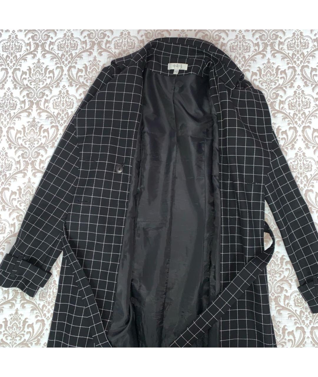123 Черное шерстяное пальто, фото 4