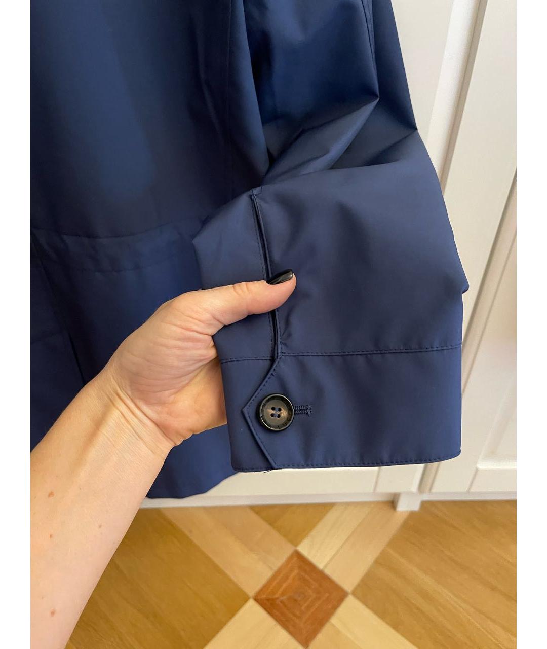 LUCIANO BARBERA Синяя полиамидовая куртка, фото 5