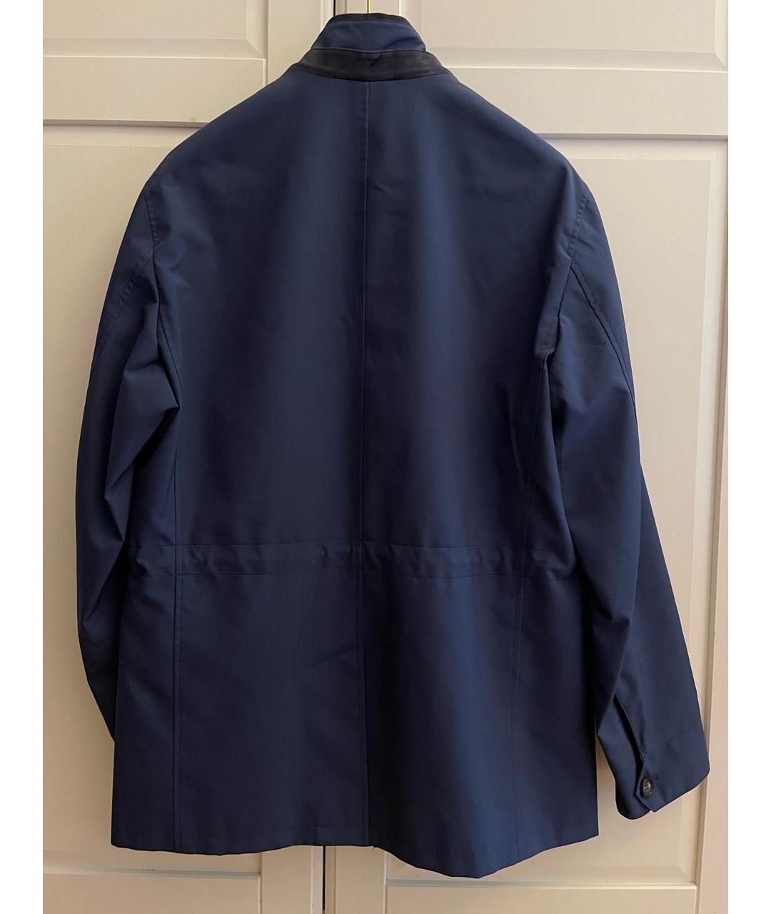 LUCIANO BARBERA Синяя полиамидовая куртка, фото 2