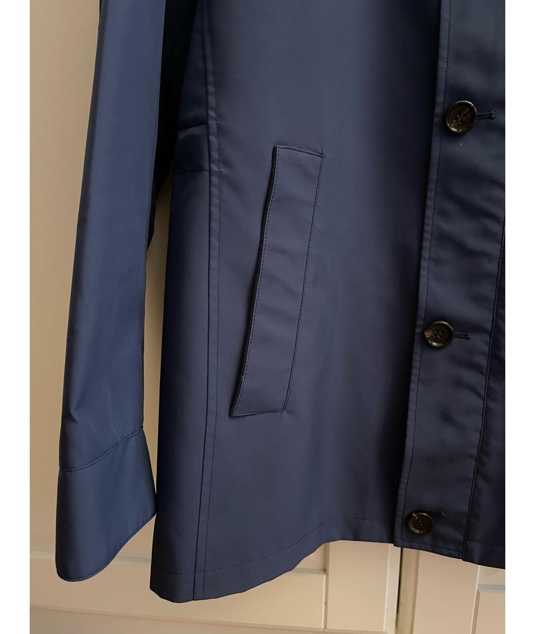 LUCIANO BARBERA Синяя полиамидовая куртка, фото 4