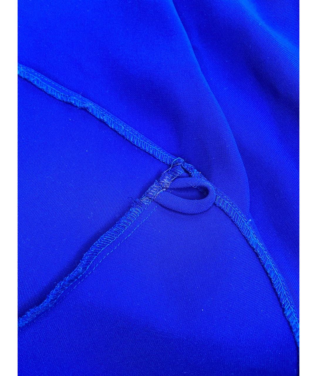 TARIK EDIZ Синее креповое вечернее платье, фото 5