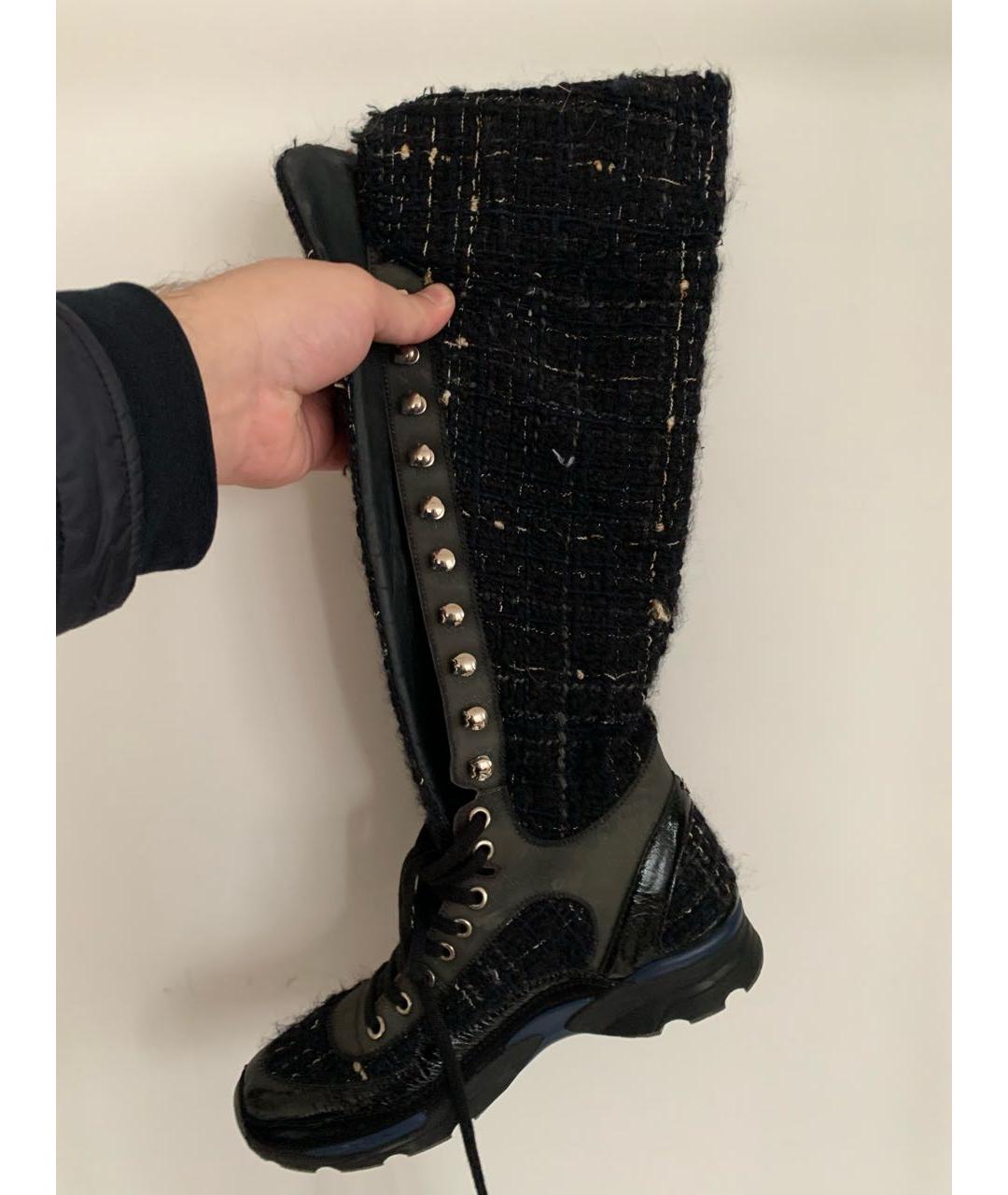 CHANEL PRE-OWNED Черные кроссовки, фото 3