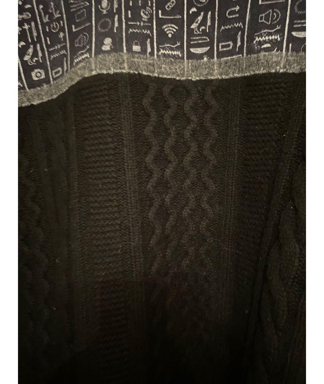 FRANKIE MORELLO Черный шерстяной джемпер / свитер, фото 4