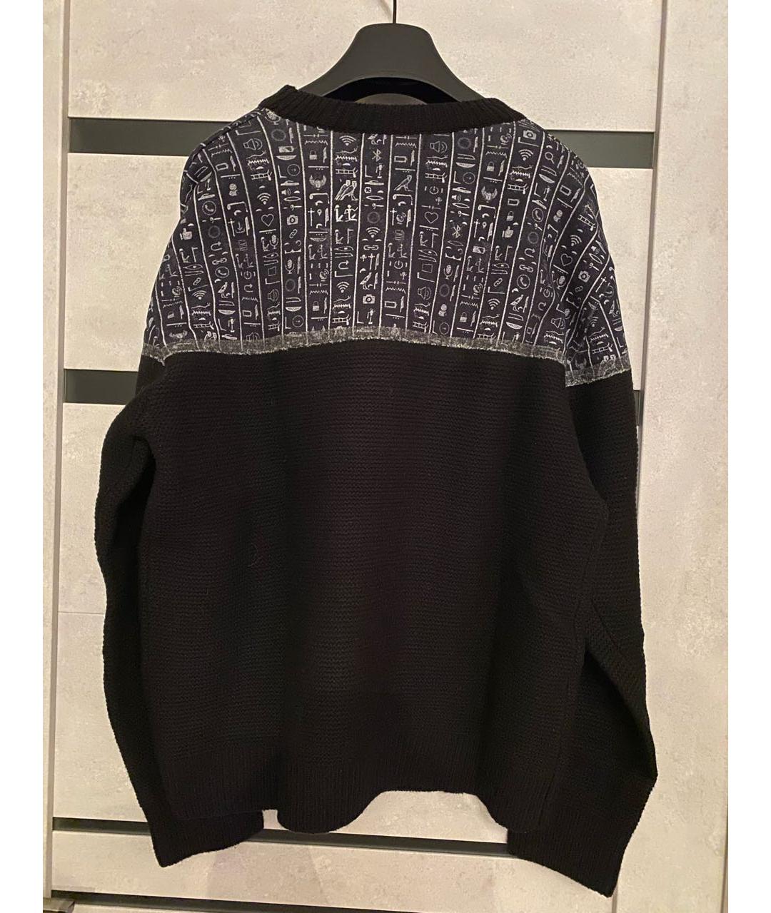 FRANKIE MORELLO Черный шерстяной джемпер / свитер, фото 2