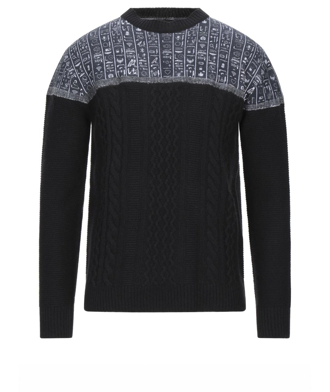FRANKIE MORELLO Черный шерстяной джемпер / свитер, фото 1