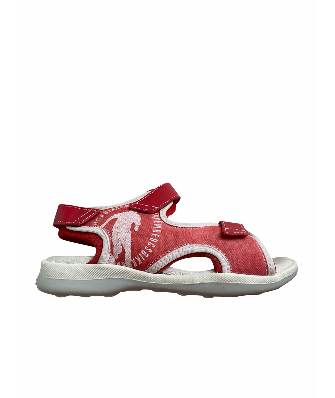 BIKKEMBERGS Красные кожаные сандалии и шлепанцы, фото 1