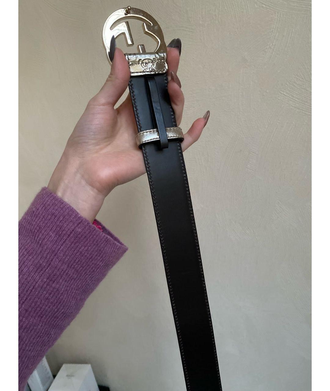 GUCCI Золотой кожаный ремень, фото 7