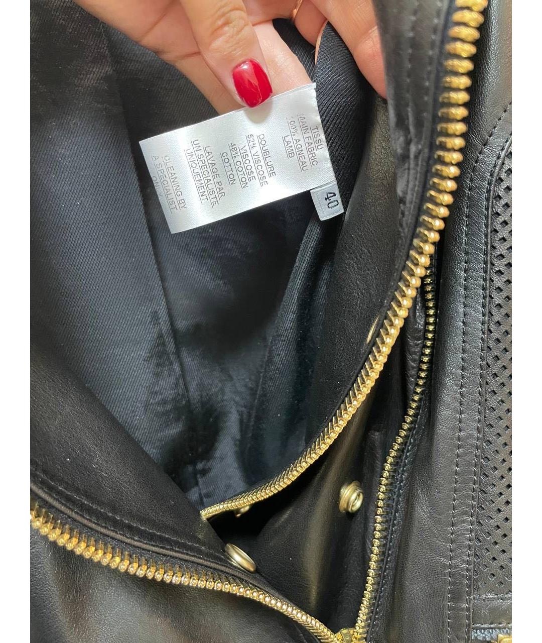 BALMAIN Черная кожаная куртка, фото 6