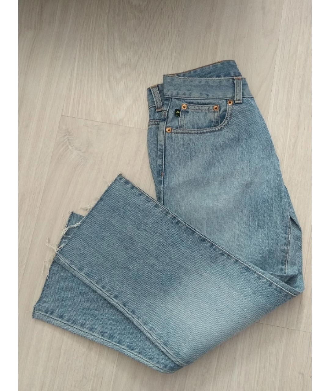 DKNY Голубые хлопковые прямые джинсы, фото 8