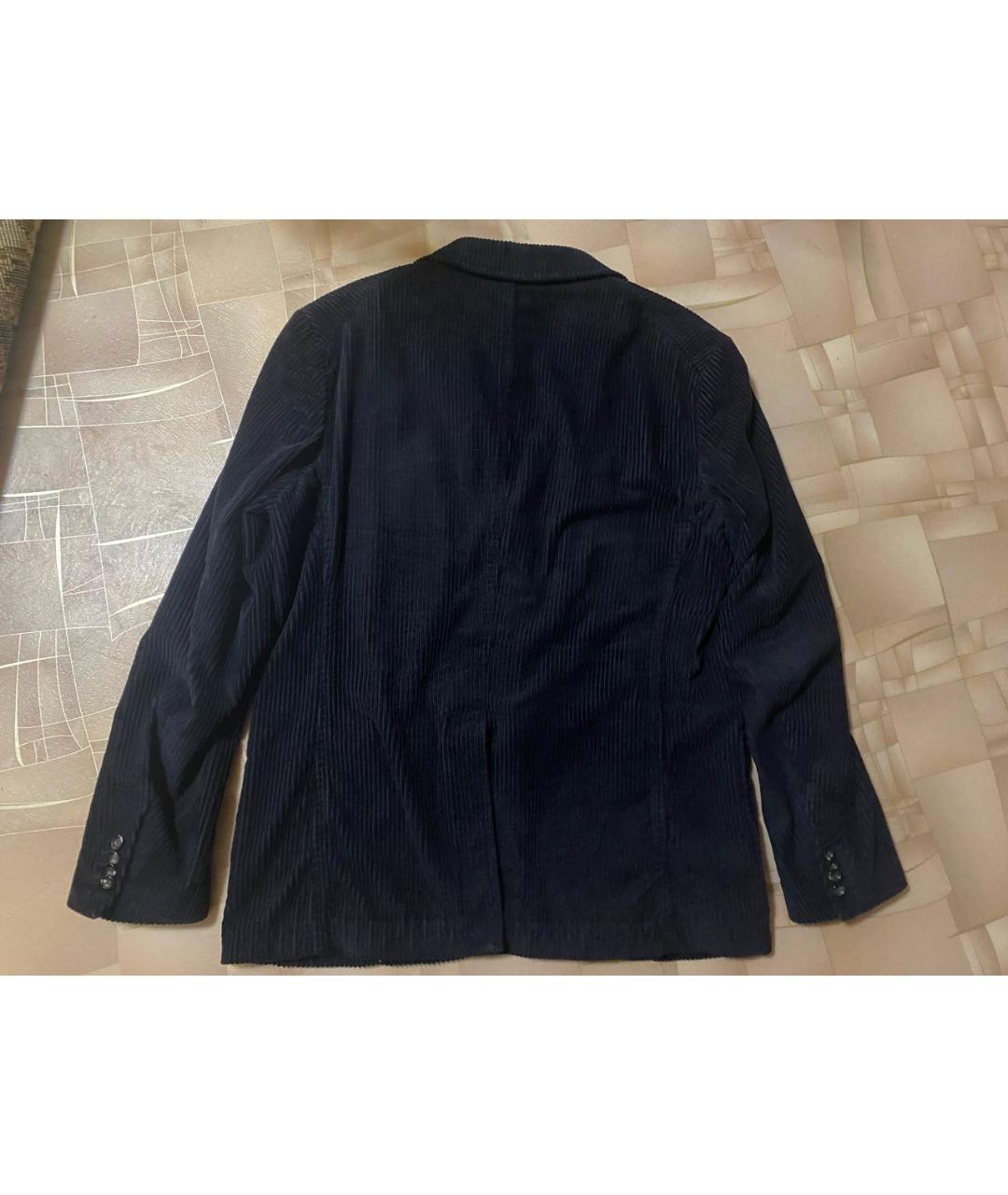 PAL ZILERI Черный хлопко-эластановый пиджак, фото 2