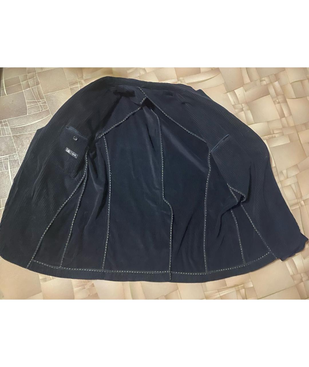 PAL ZILERI Черный хлопко-эластановый пиджак, фото 3