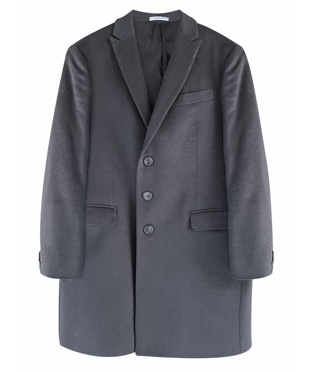 ARMANI COLLEZIONI Темно-синее кашемировое пальто, фото 1
