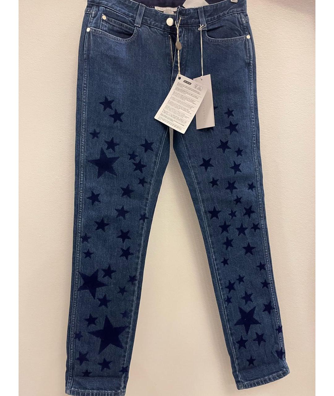 STELLA MCCARTNEY Синие хлопковые джинсы слим, фото 4