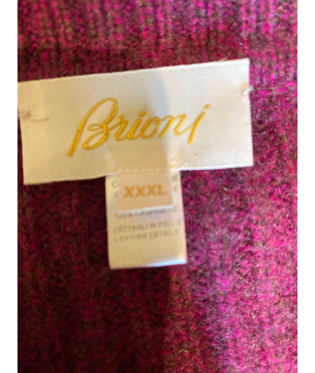 BRIONI Фиолетовый кашемировый джемпер / свитер, фото 5