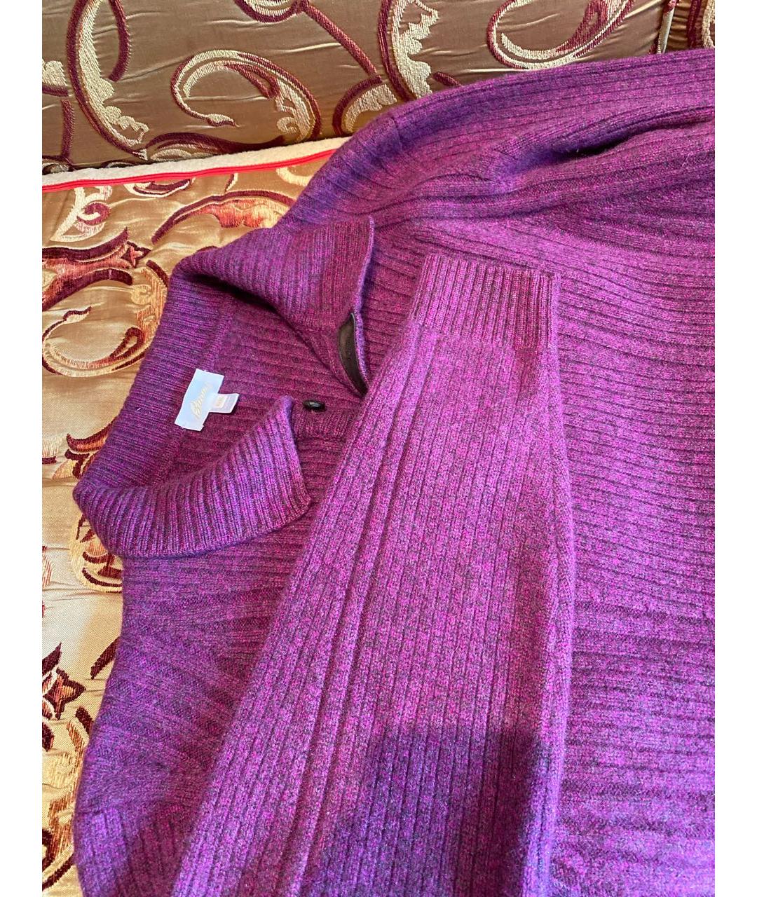 BRIONI Фиолетовый кашемировый джемпер / свитер, фото 7