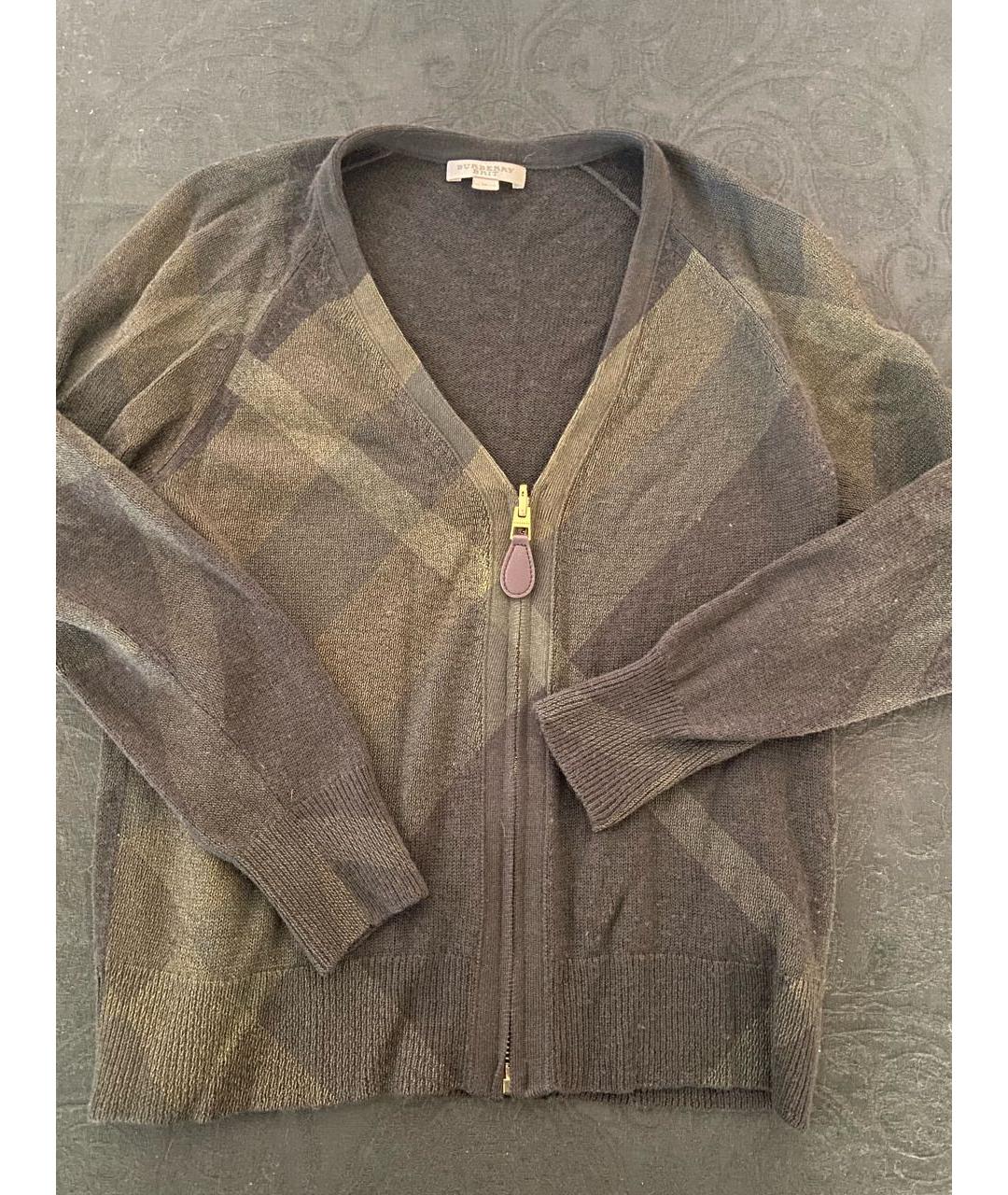 BURBERRY Зеленый кашемировый джемпер / свитер, фото 4