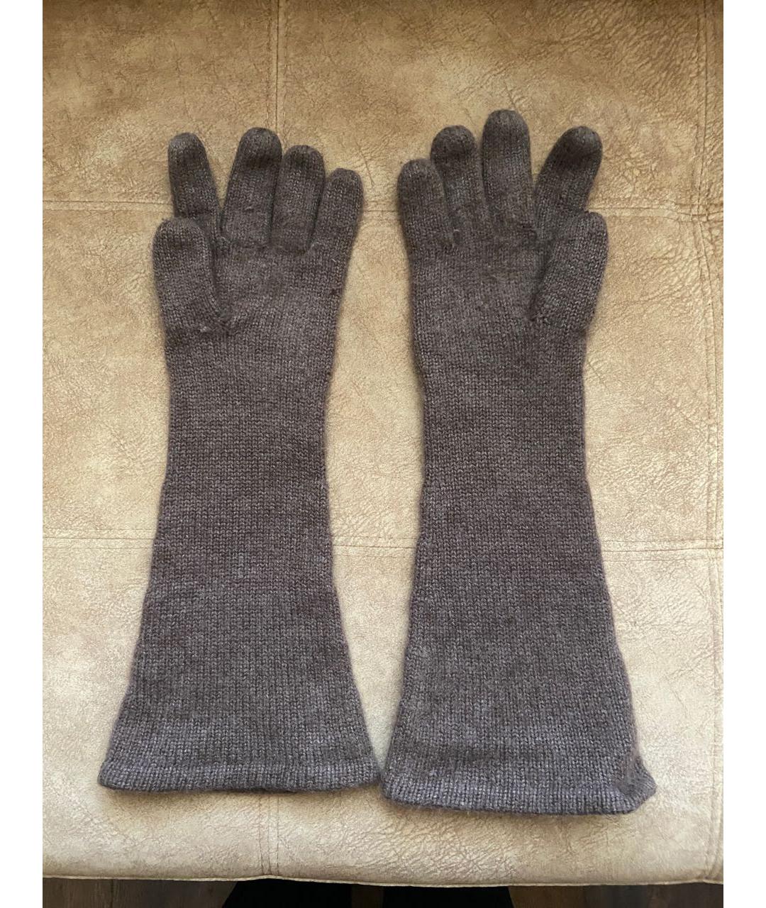 TOTEME Коричневые кашемировые перчатки, фото 2