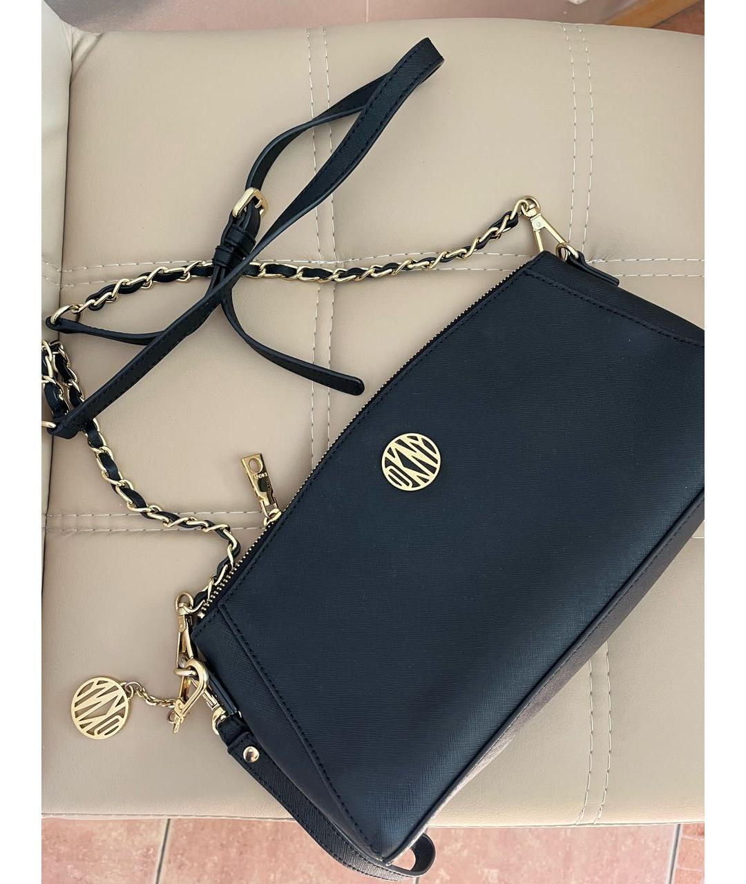 DKNY Черная сумка через плечо из искусственной кожи, фото 2