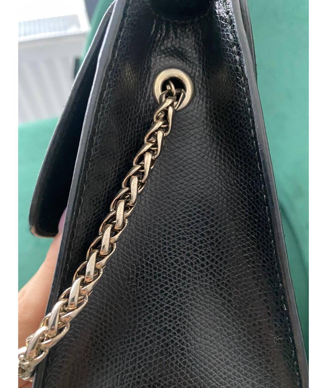 FURLA Черная кожаная сумка через плечо, фото 4