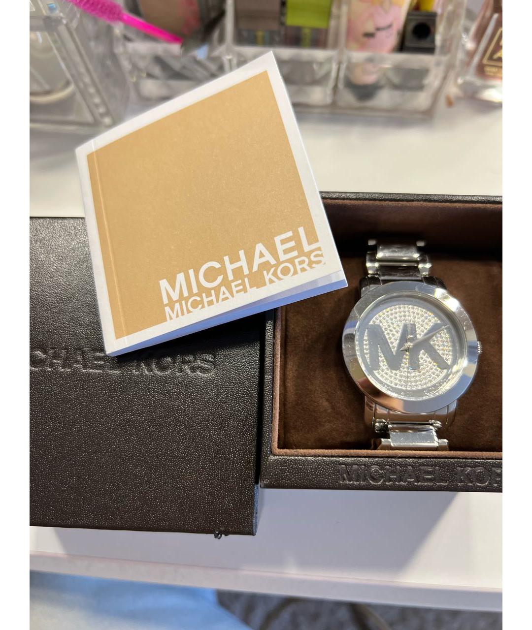 MICHAEL KORS Серебряные металлические часы, фото 4