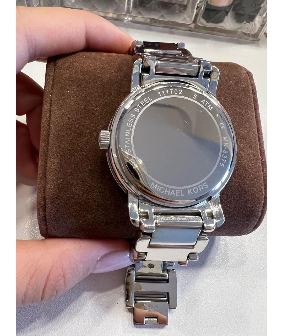 MICHAEL KORS Серебряные металлические часы, фото 2