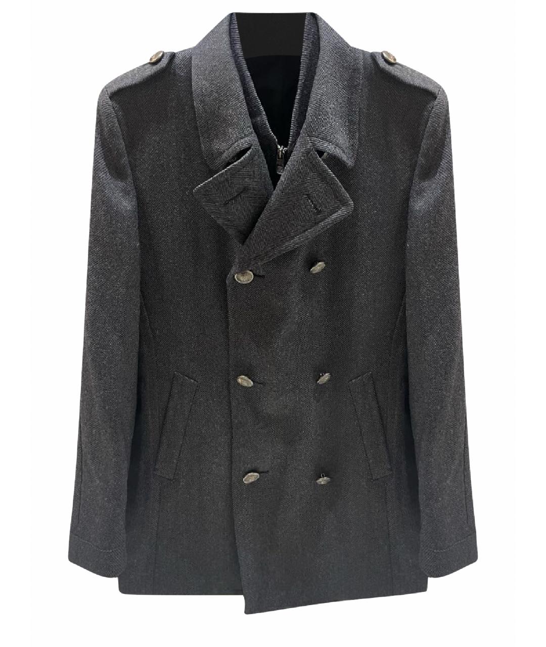 CORNELIANI Антрацитовое шерстяное пальто, фото 1
