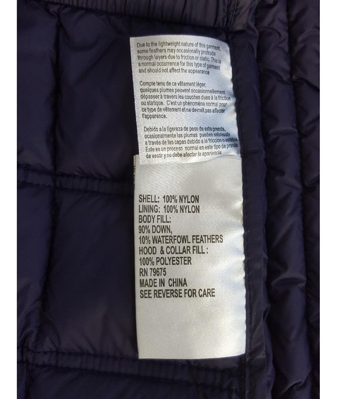 MICHAEL KORS Темно-синее полиэстеровое пальто, фото 7
