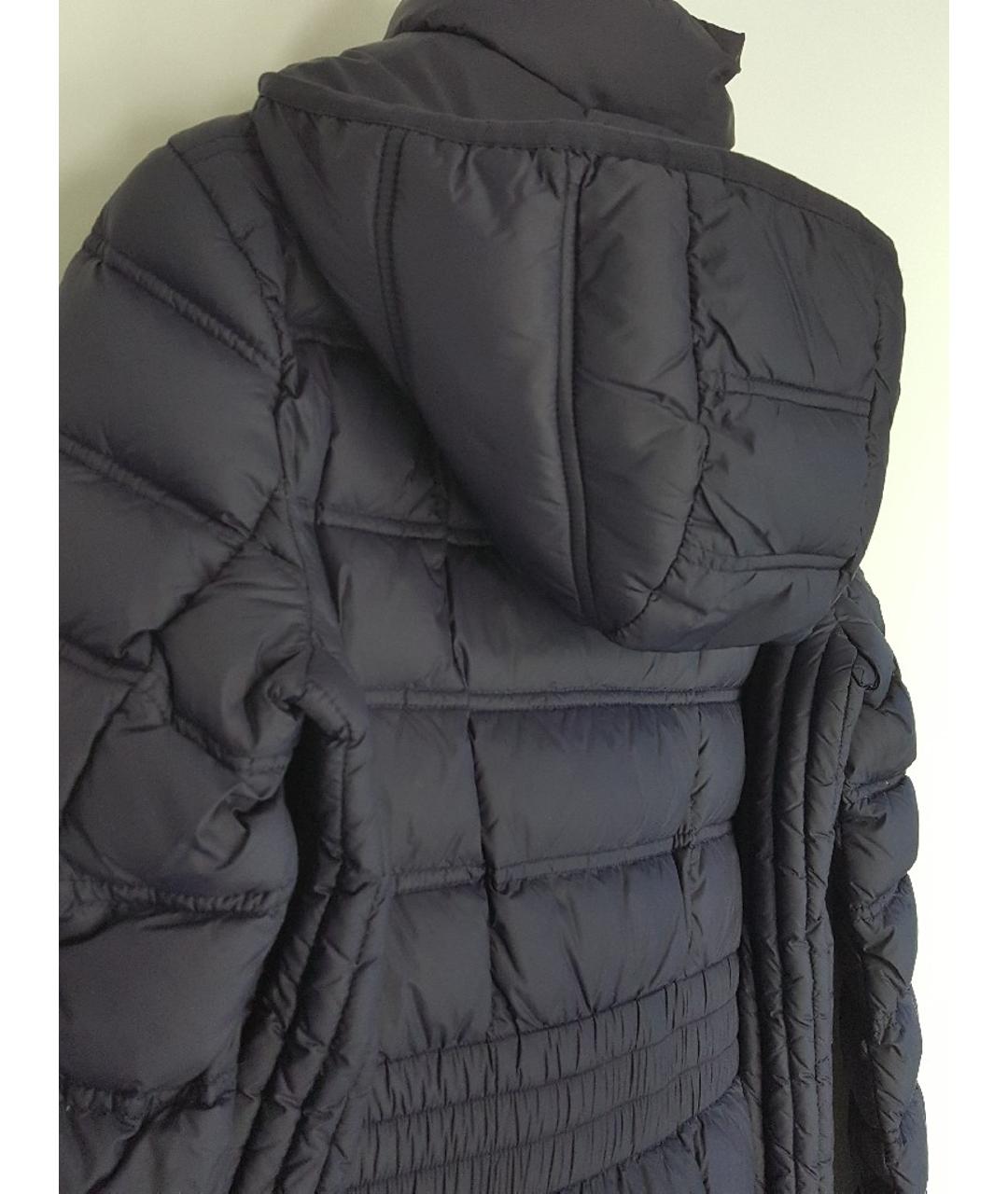MICHAEL KORS Темно-синее полиэстеровое пальто, фото 3