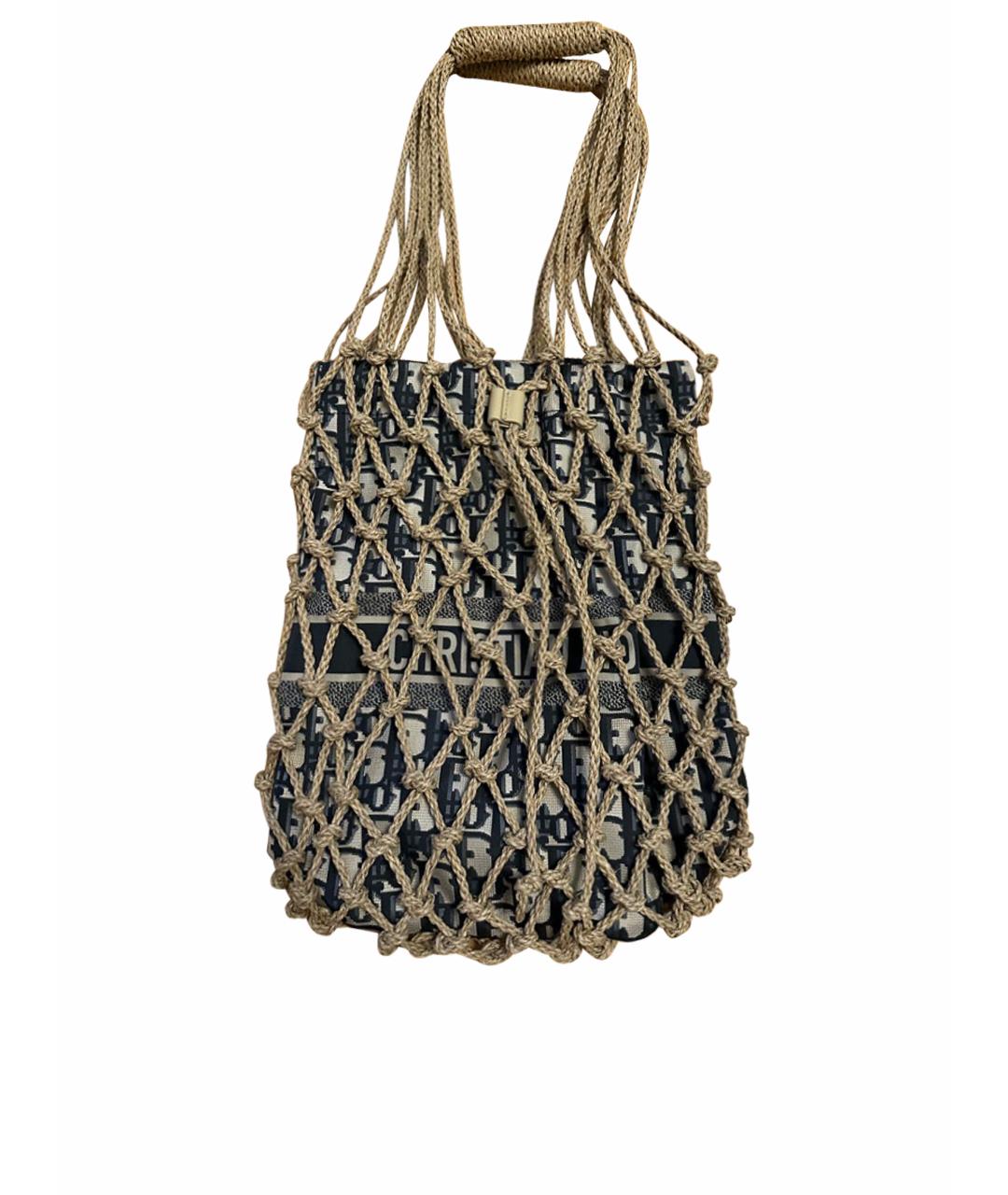 CHRISTIAN DIOR Синяя пляжная сумка, фото 1