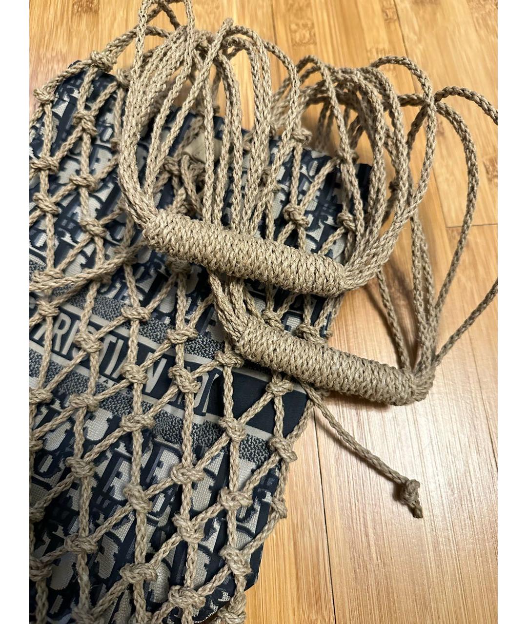 CHRISTIAN DIOR Синяя пляжная сумка, фото 2