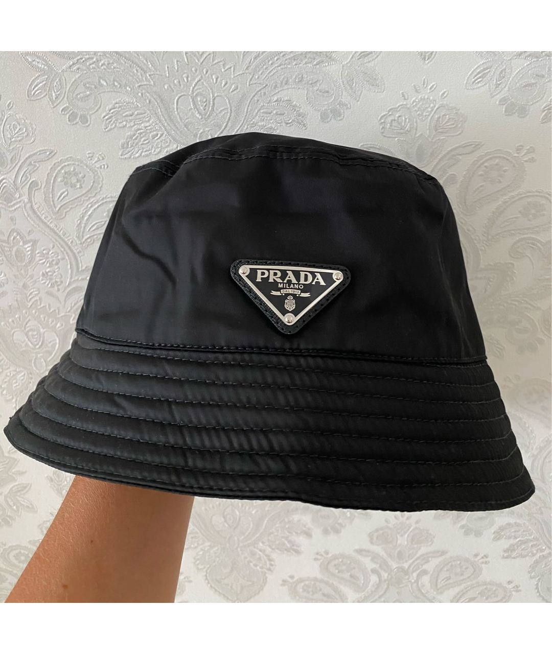 PRADA Черная синтетическая шляпа, фото 4